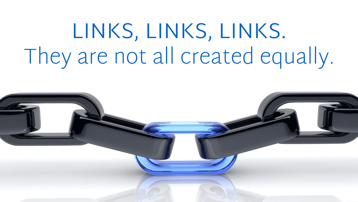 Links, links, links. They are not all created equally.